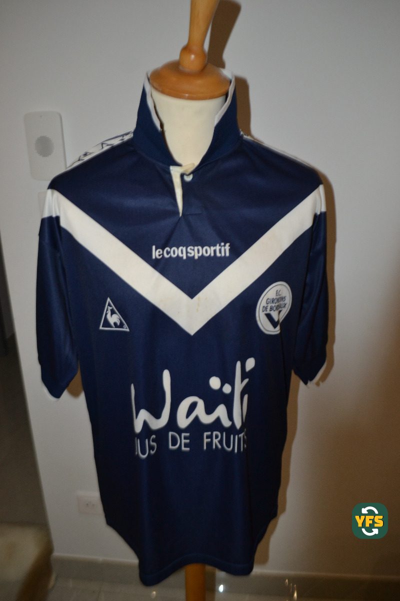 Girondins de Bordeaux 1996-1997 Home Match Worn Le Coq Sportif - YourFootballShirt - Photo 1