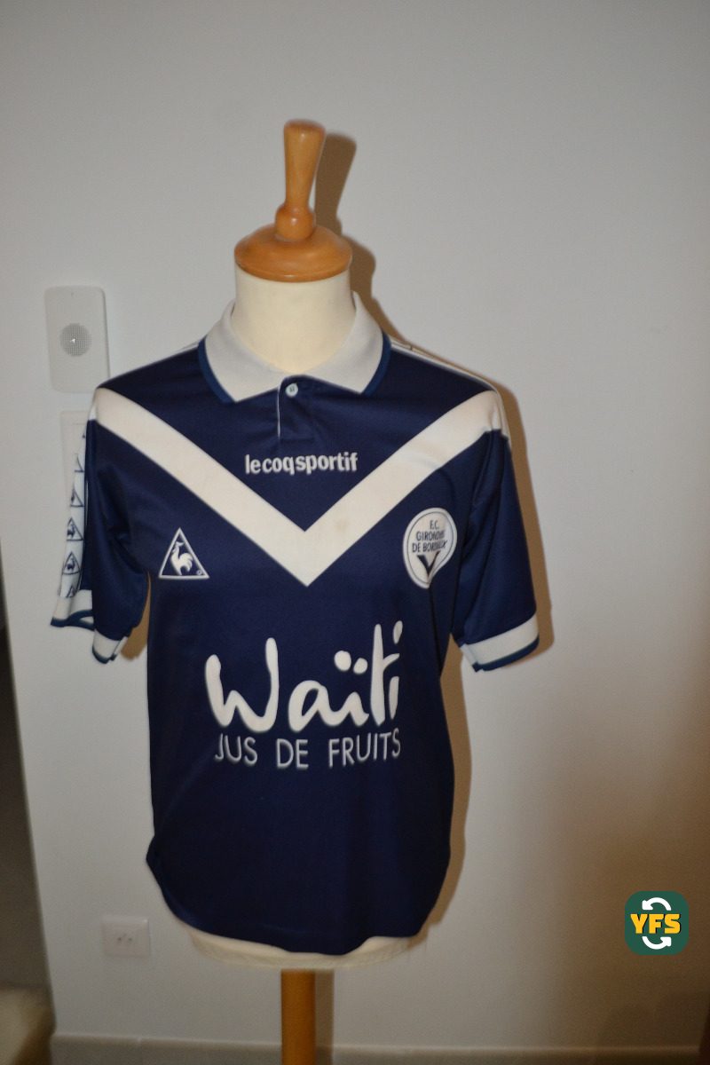 Girondins de Bordeaux 1996-1997 Home Match Worn Le Coq Sportif - YourFootballShirt - Photo 1