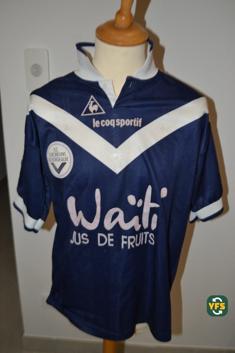Girondins de Bordeaux 1996-1997 Home Match Worn Le Coq Sportif - YourFootballShirt - Photo 1