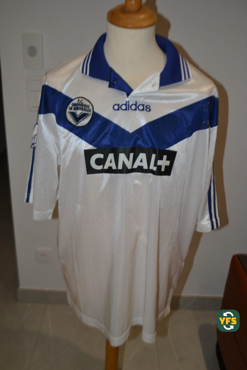 Girondins de Bordeaux 1997-1998 Away Match Worn Adidas - YourFootballShirt - Photo 1