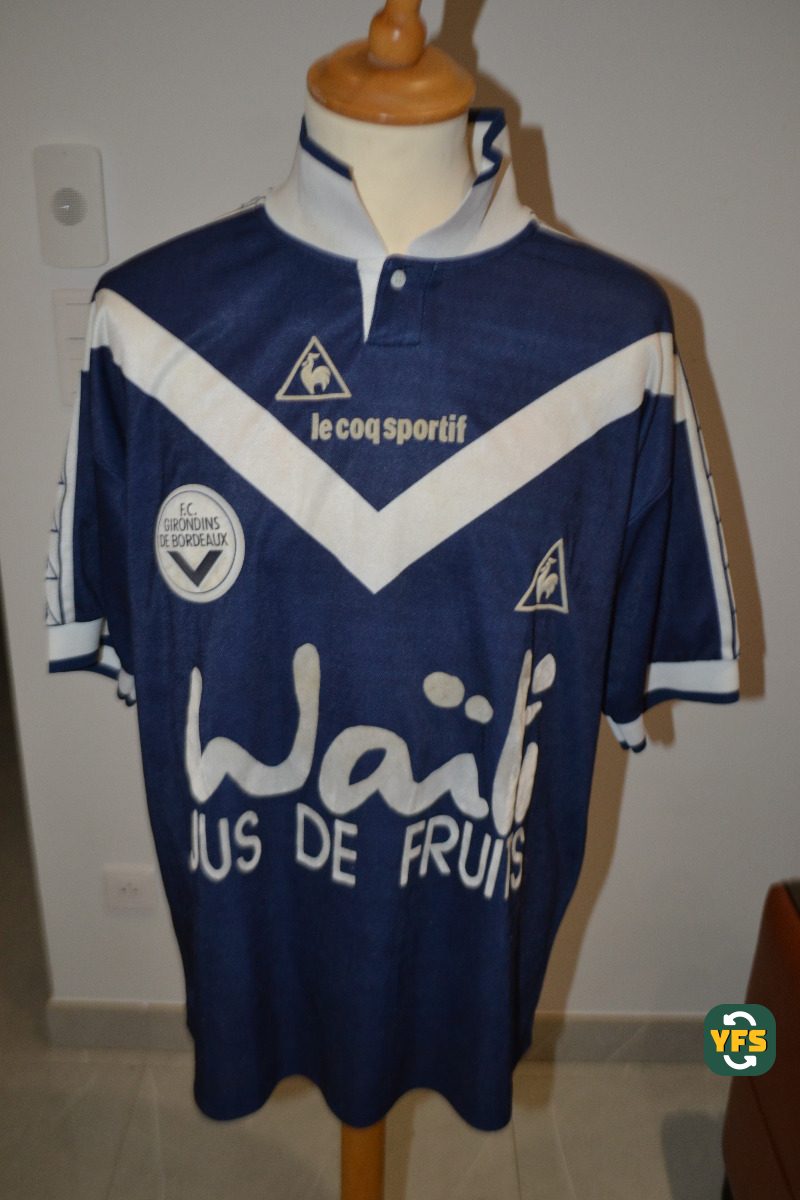Girondins de Bordeaux 1997-1998 Home Match Worn Le Coq Sportif - YourFootballShirt - Photo 1
