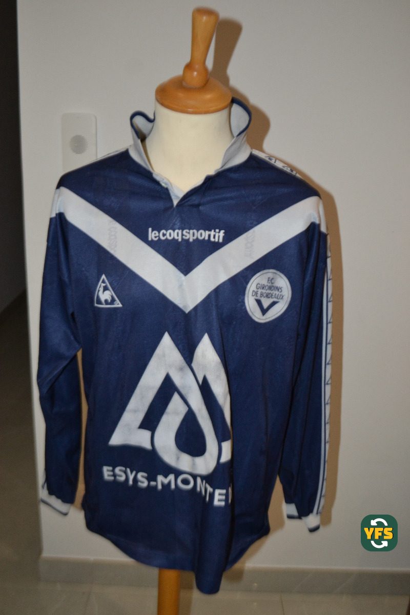 Girondins de Bordeaux 1997-1998 Home Match Worn Le Coq Sportif - YourFootballShirt - Photo 1