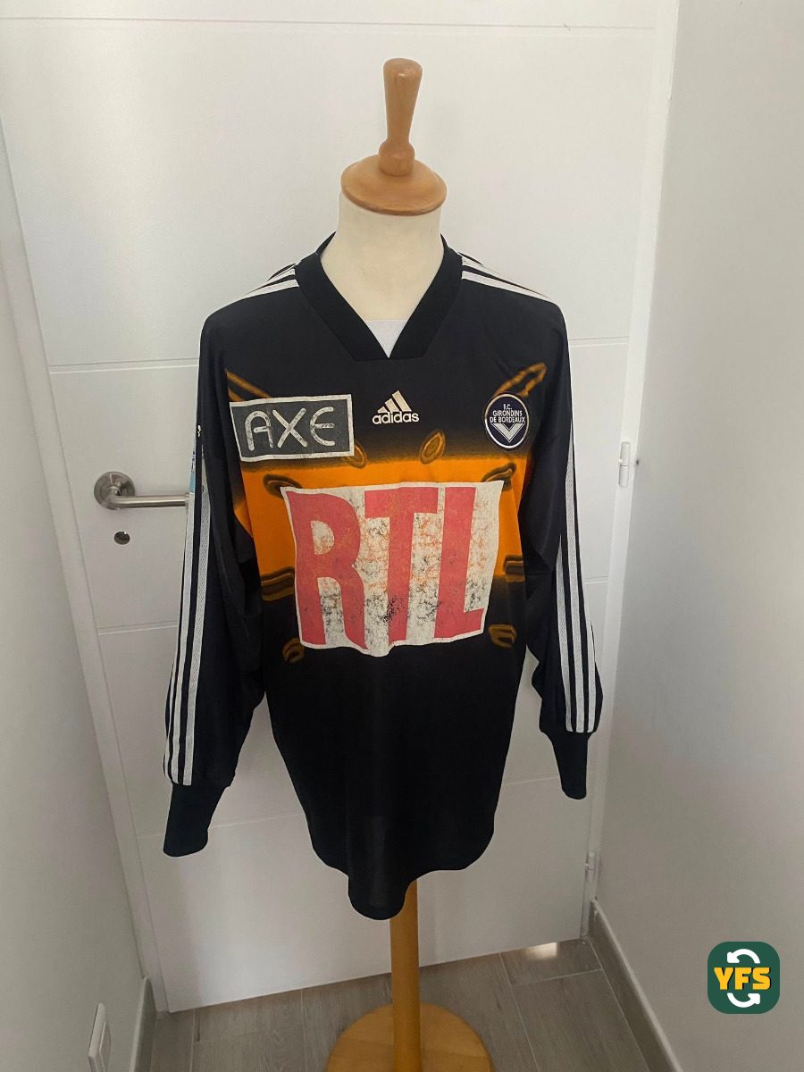 Girondins de Bordeaux 1998-1999 Goalkeeper Match Worn Adidas - YourFootballShirt - Photo 1