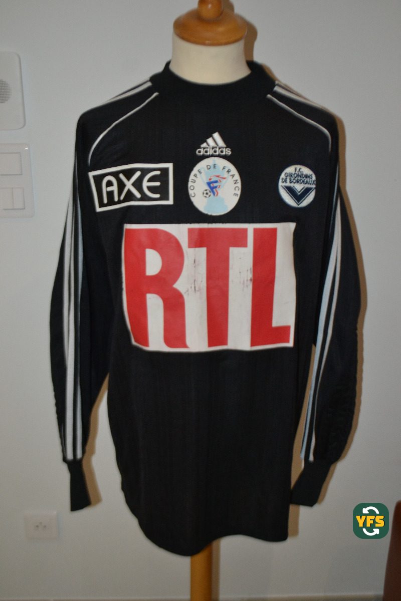 Girondins de Bordeaux 1998-1999 Goalkeeper Match Worn Adidas - YourFootballShirt - Photo 1