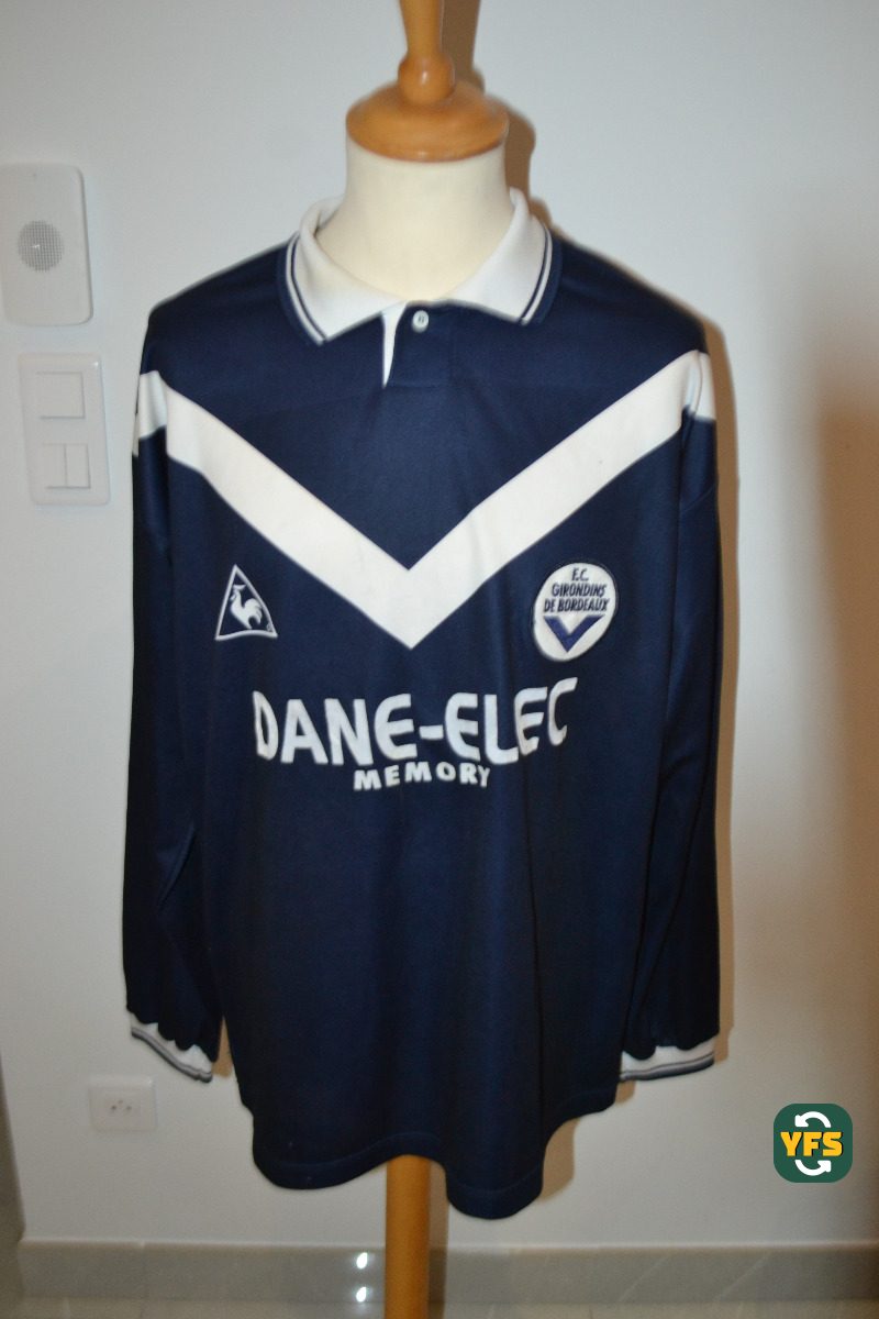 Girondins de Bordeaux 1998-1999 Home Match Worn Le Coq Sportif - YourFootballShirt - Photo 1