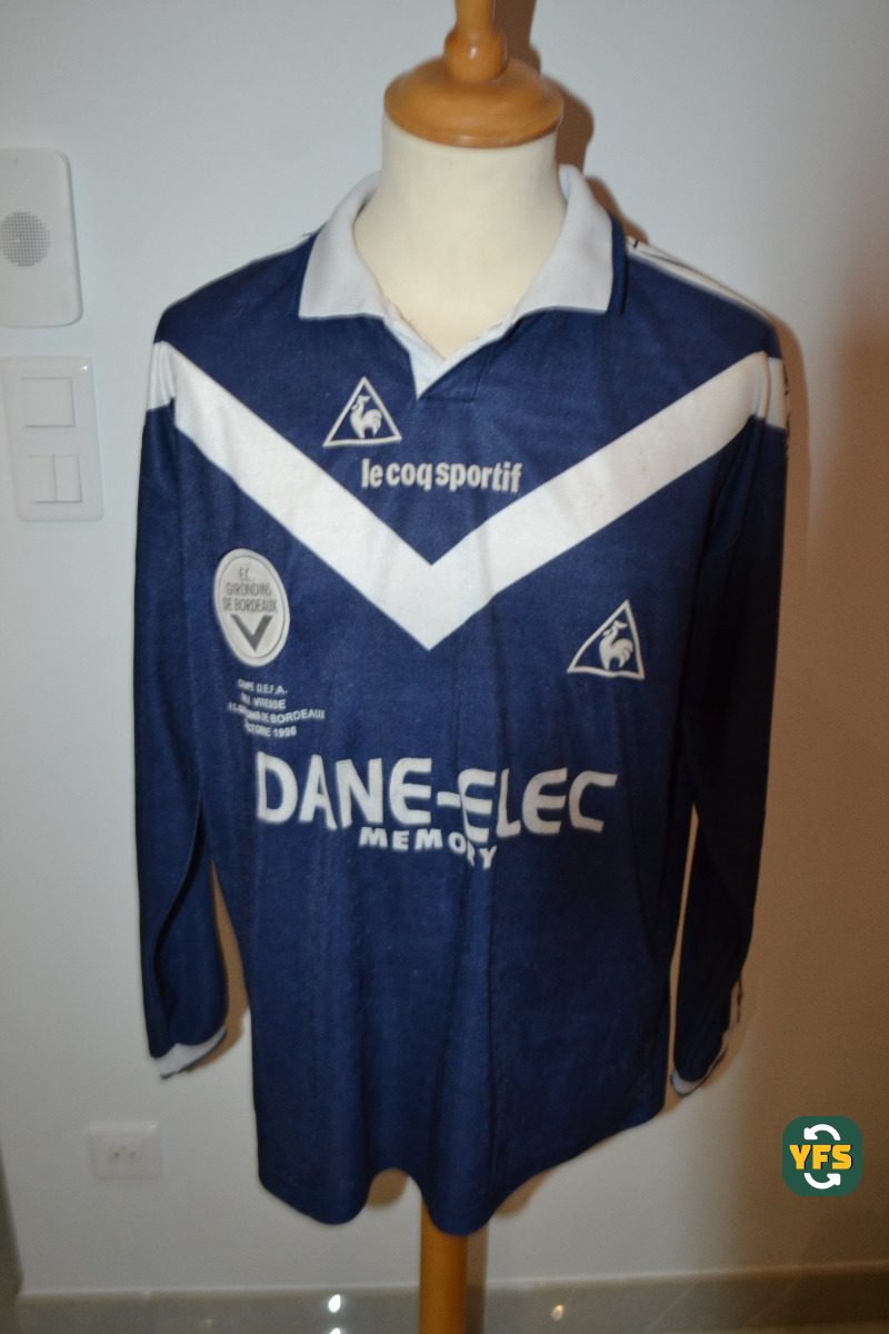 Girondins de Bordeaux 1998-1999 Home Match Worn Le Coq Sportif - YourFootballShirt - Photo 1
