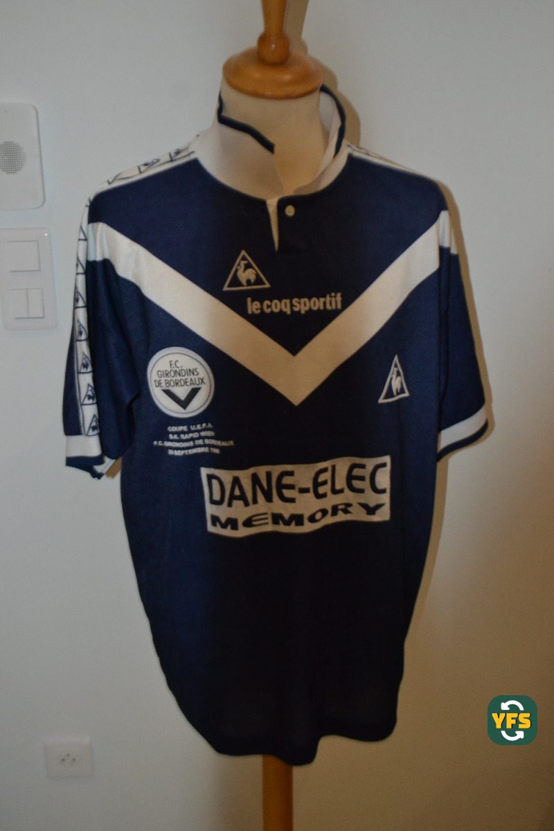 Girondins de Bordeaux 1998-1999 Home Match Worn Le Coq Sportif - YourFootballShirt - Photo 1