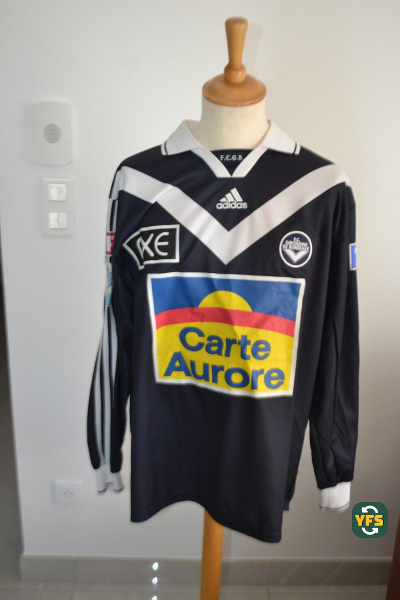 Girondins de Bordeaux 1999-2000 Home Match Worn Adidas - YourFootballShirt - Photo 1