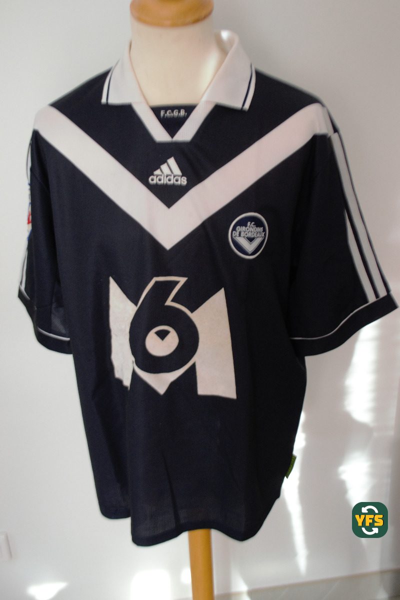 Girondins de Bordeaux 1999-2000 Home Match Worn Adidas - YourFootballShirt - Photo 1