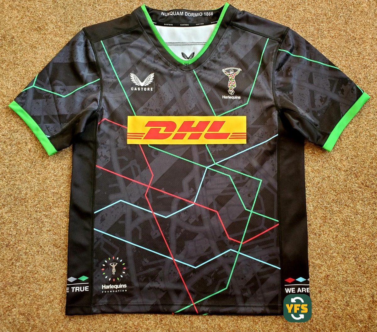 Harlequins 2022-2023 Home Store Version Castore - YourFootballShirt - Photo 2