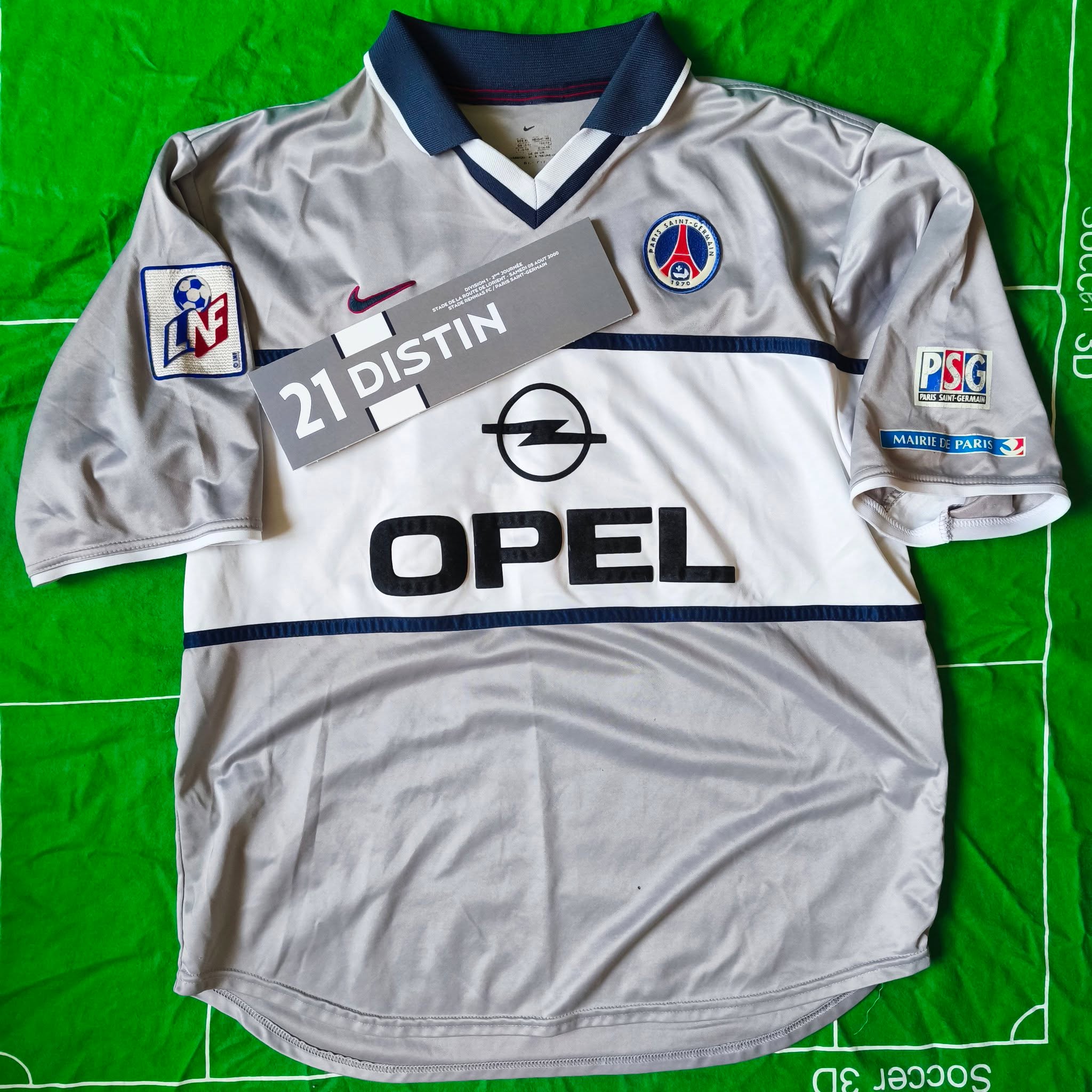 PSG 2000-2001 Away Issued Nike - YourFootballShirt - Photo 1