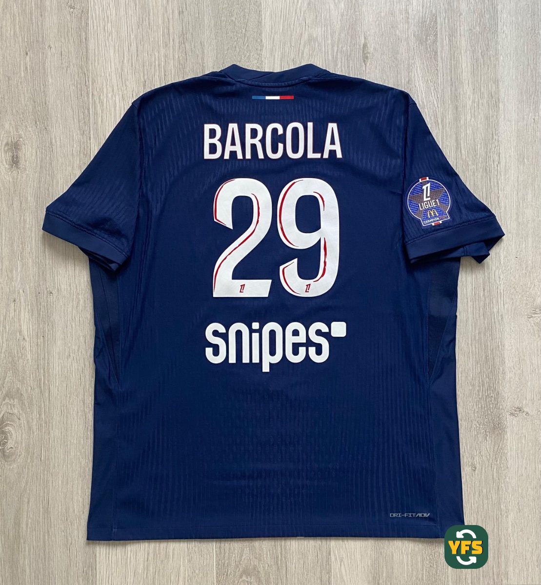 PSG 2024-2025 Home Pro Version Nike Barcola - YourFootballShirt - Photo 1