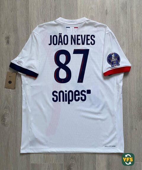 PSG 2024-2025 Away Joao Neves #87