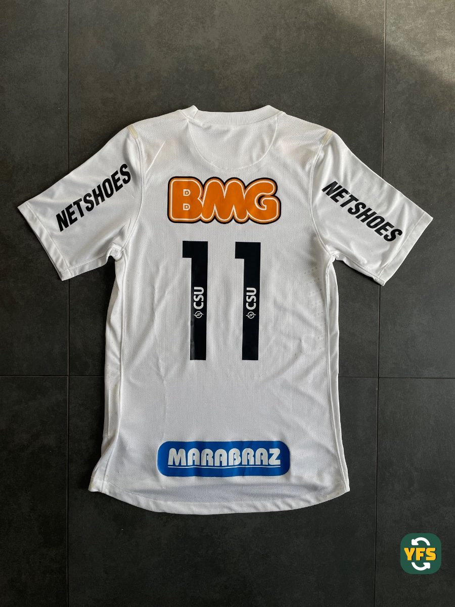 Santos FC 2012-2013 Home Match Worn Nike NEYMAR JR - YourFootballShirt - Photo 1