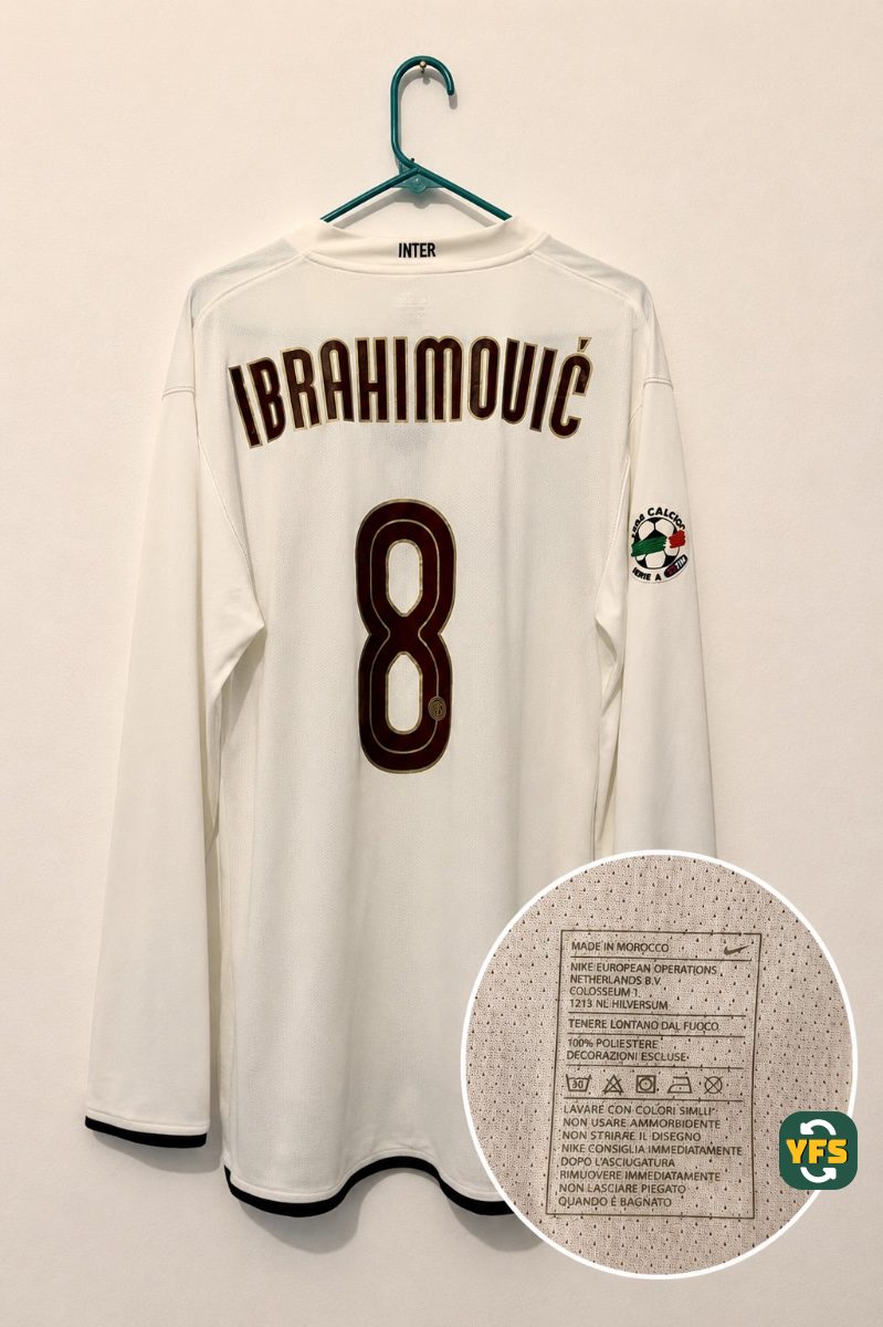 Inter Milan 2008-2009 Away Match Worn Nike Zlatan Ibrahimović - YourFootballShirt - Photo 1