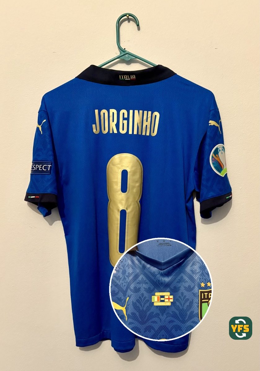 Italia 2020-2021 Home Issued Puma Jorginho - YourFootballShirt - Photo 1