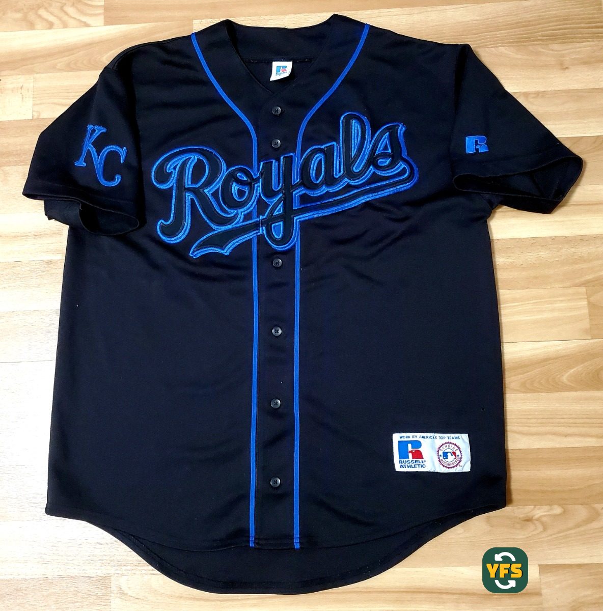 Kansas City Royals 1999-2000 Home Store Version Russell Athletic - YourFootballShirt - Photo 1
