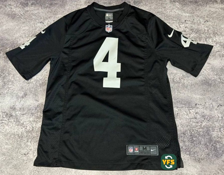 Las Vegas Raiders 2014-2015 Home Store Version Nike Derek Carr - YourFootballShirt - Photo 1