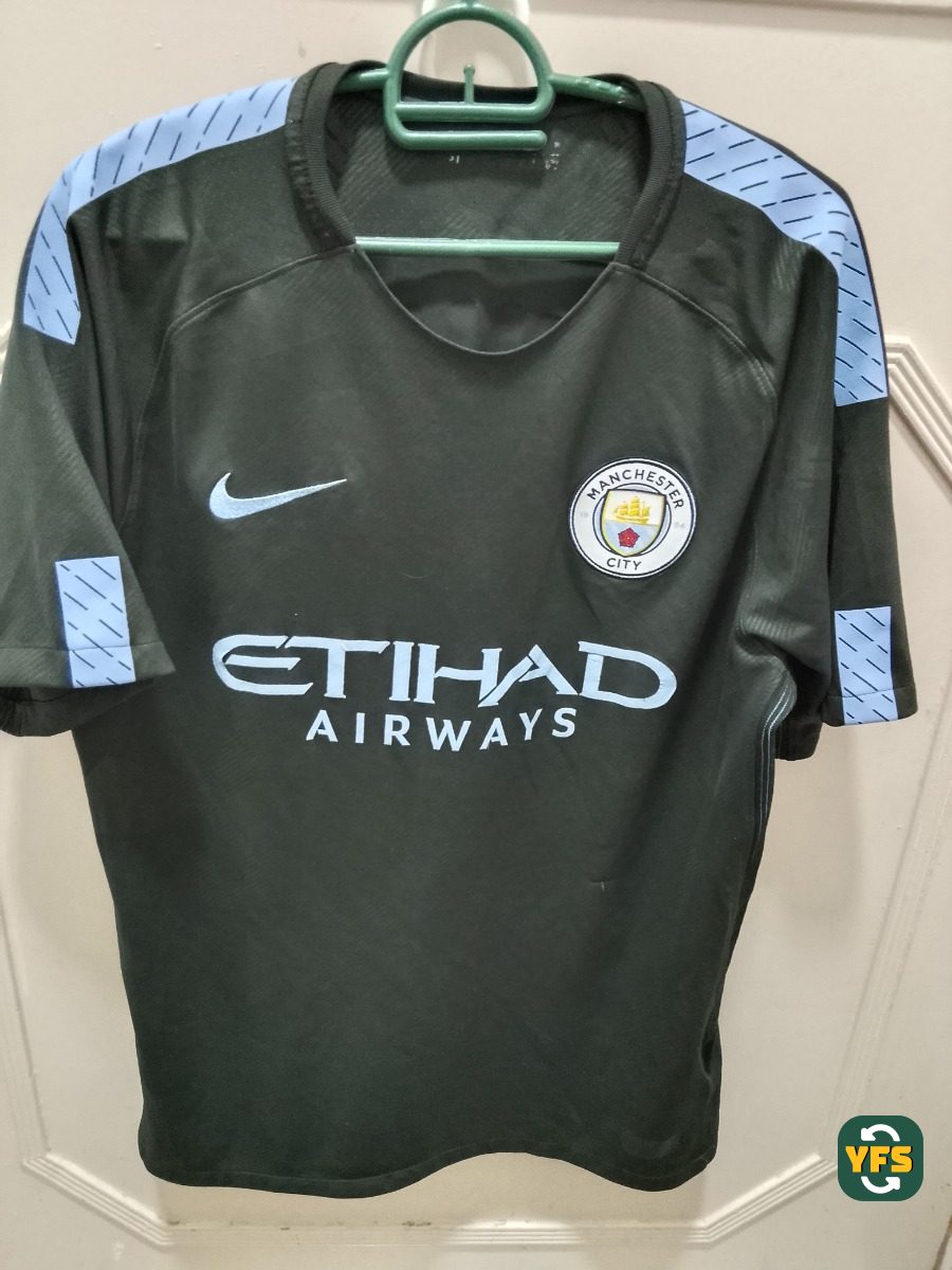 Manchester City 2017-2018 Third Store Version Nike BERNADO SILVA - YourFootballShirt - Photo 1