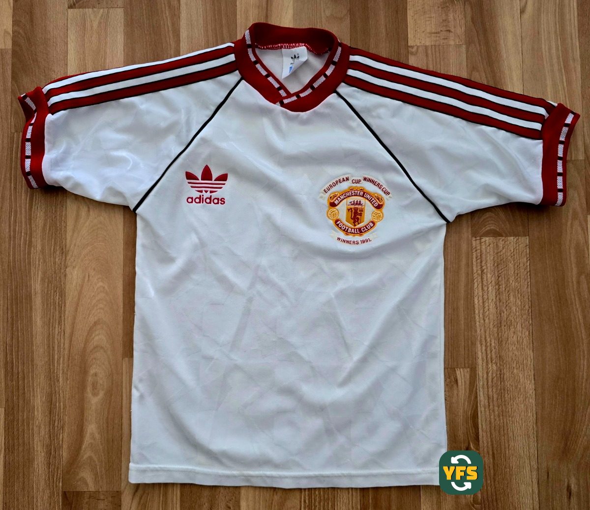 Manchester United 1990-1991 Home Store Version Adidas - YourFootballShirt - Photo 1