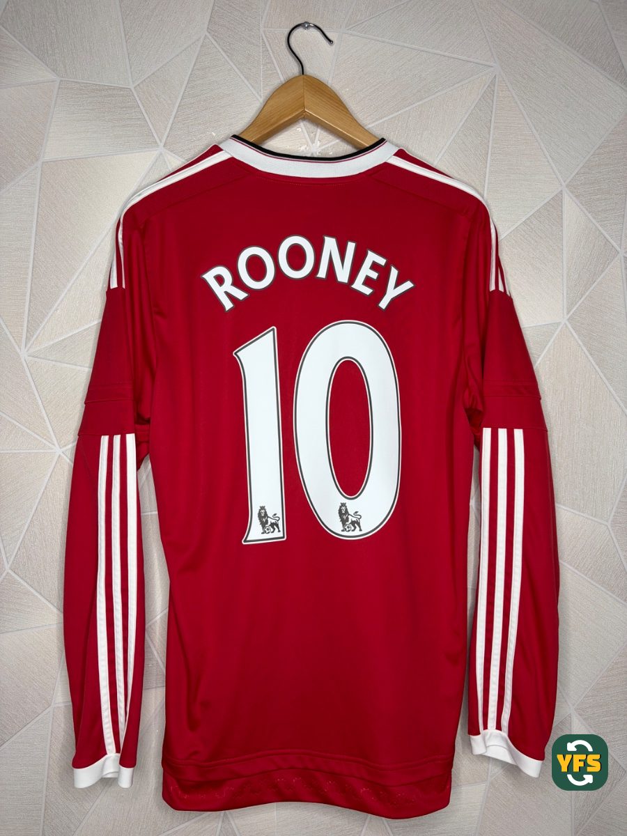 Manchester United 2015-2016 Home Store Version Adidas Rooney - YourFootballShirt - Photo 1