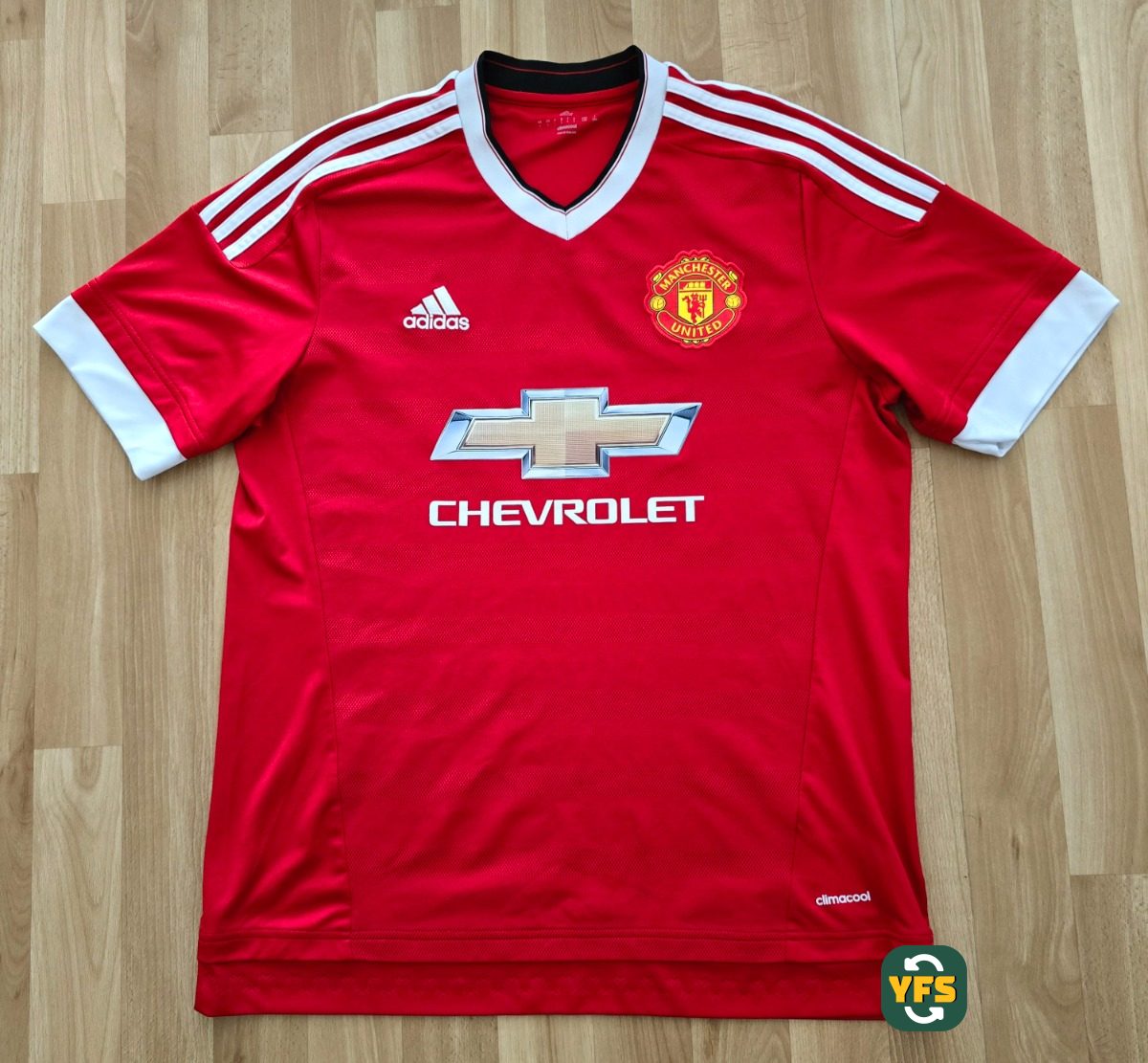 Manchester United 2015-2016 Home Store Version Adidas - YourFootballShirt - Photo 1