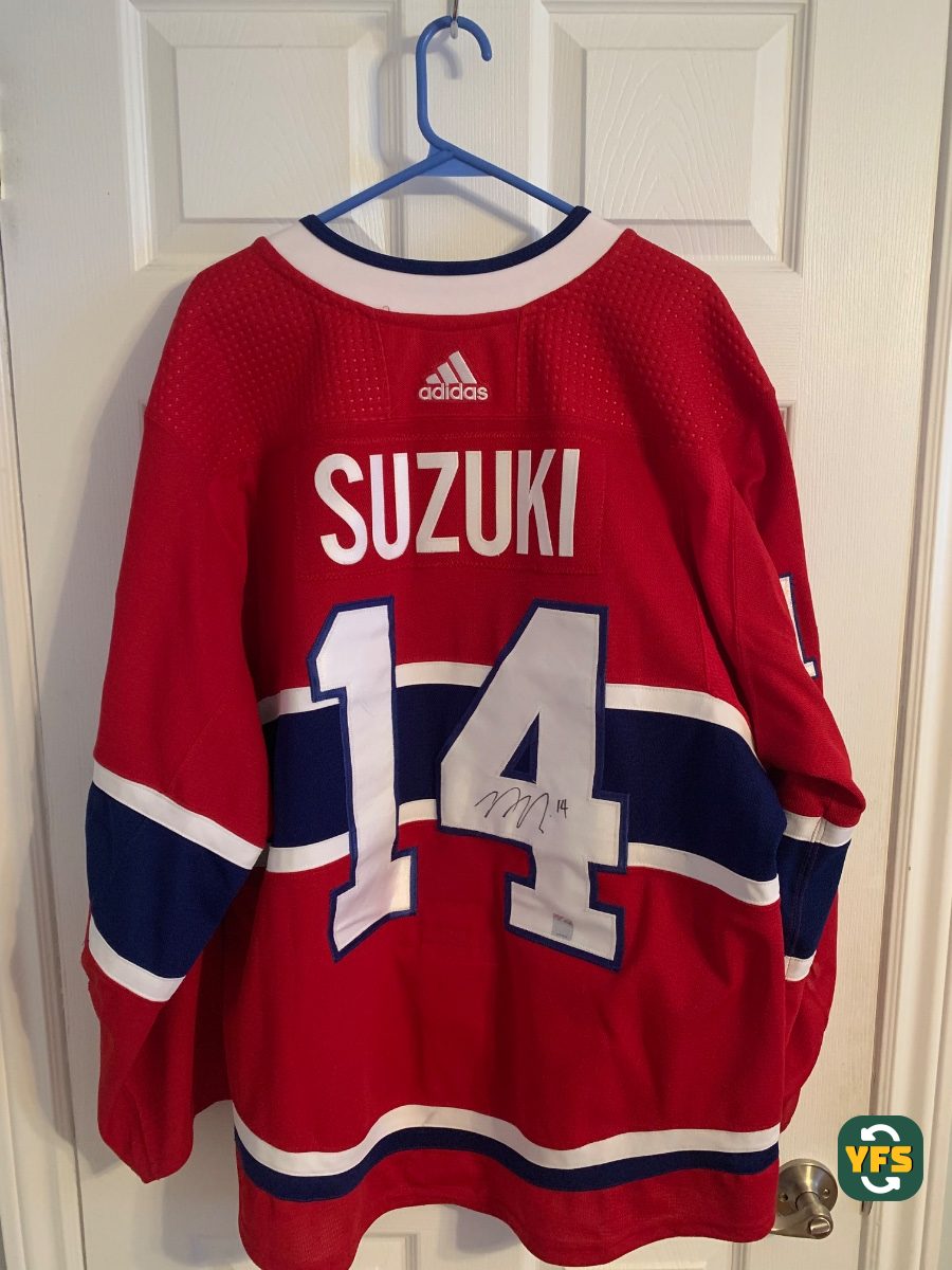 Montreal Canadiens 2019-2020 Home Match Worn Adidas Suzuki - YourFootballShirt - Photo 1