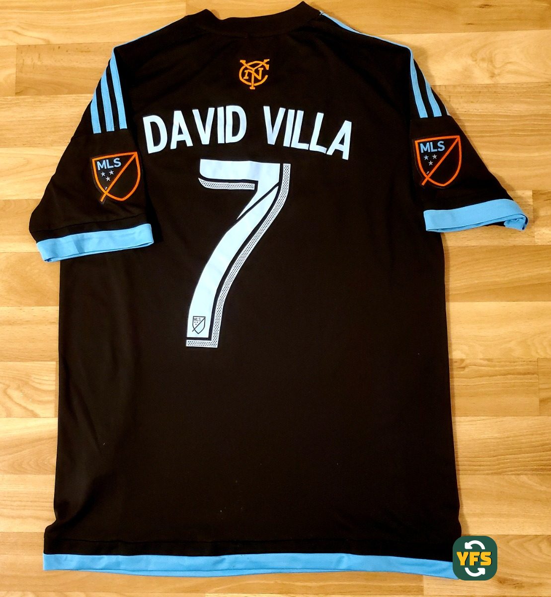 New York City FC 2015-2016 Home Store Version Adidas david villa - YourFootballShirt - Photo 1