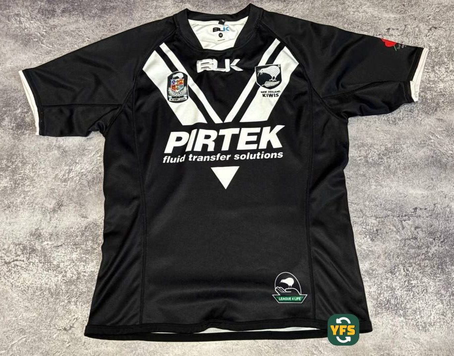 New Zealand Kiwis ANZAC 2012-2013 Home Store Version BLK - YourFootballShirt - Photo 1
