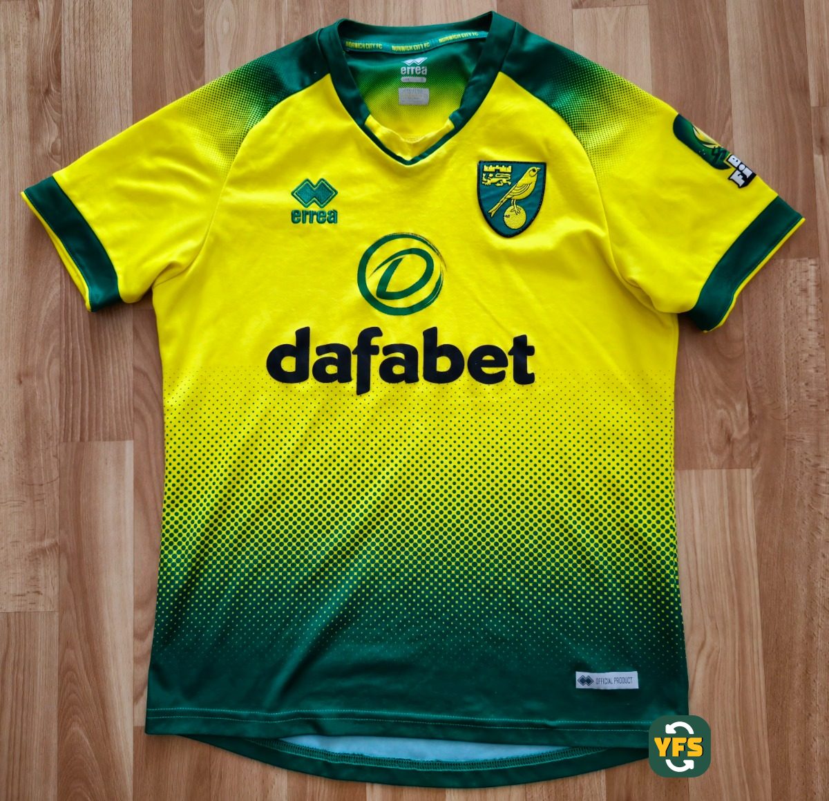 Norwich City 2019-2020 Home Store Version Errea - YourFootballShirt - Photo 1