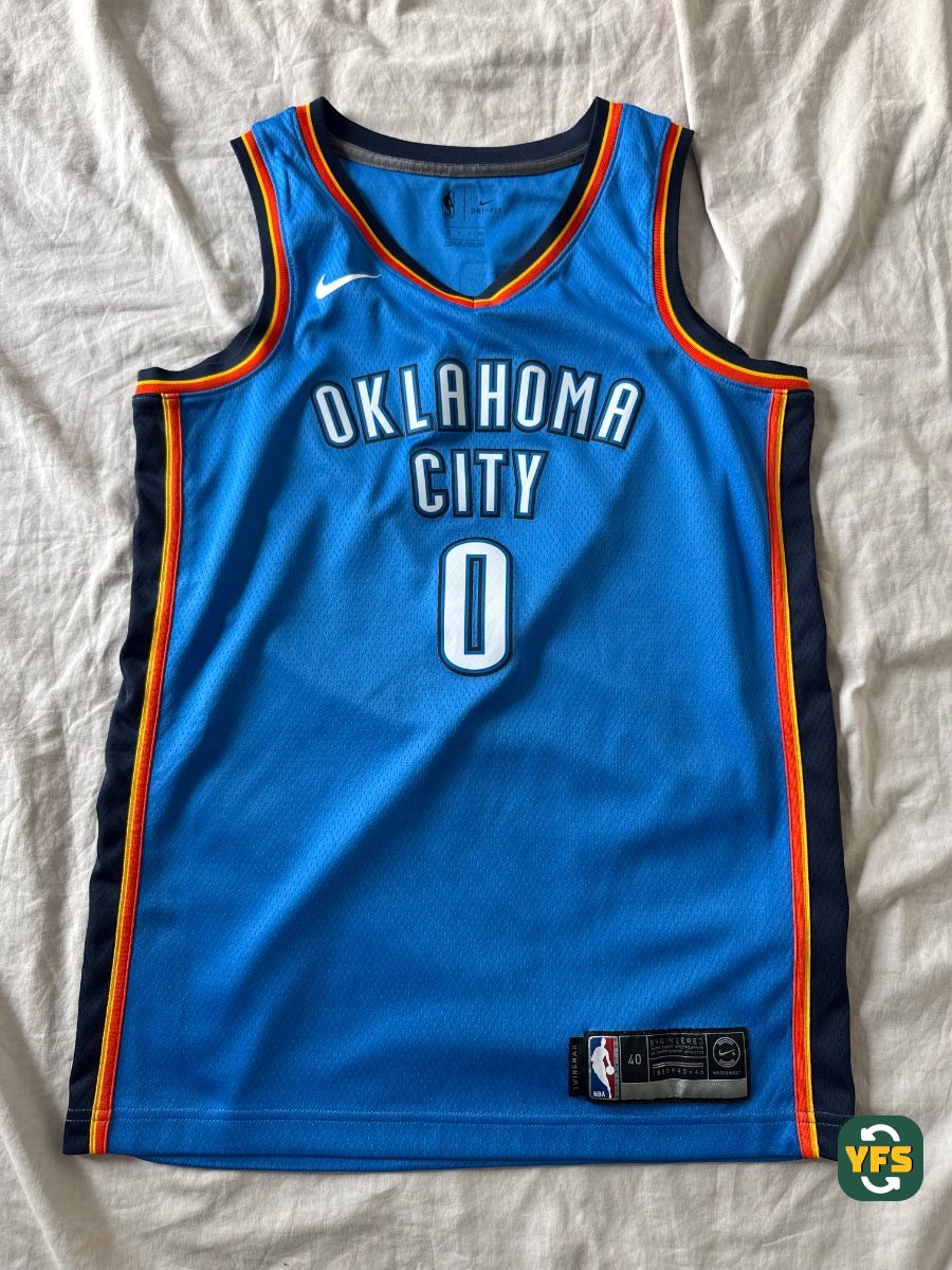 OKC 2017-2018 Home Store Version Nike Westbrook - YourFootballShirt - Photo 1