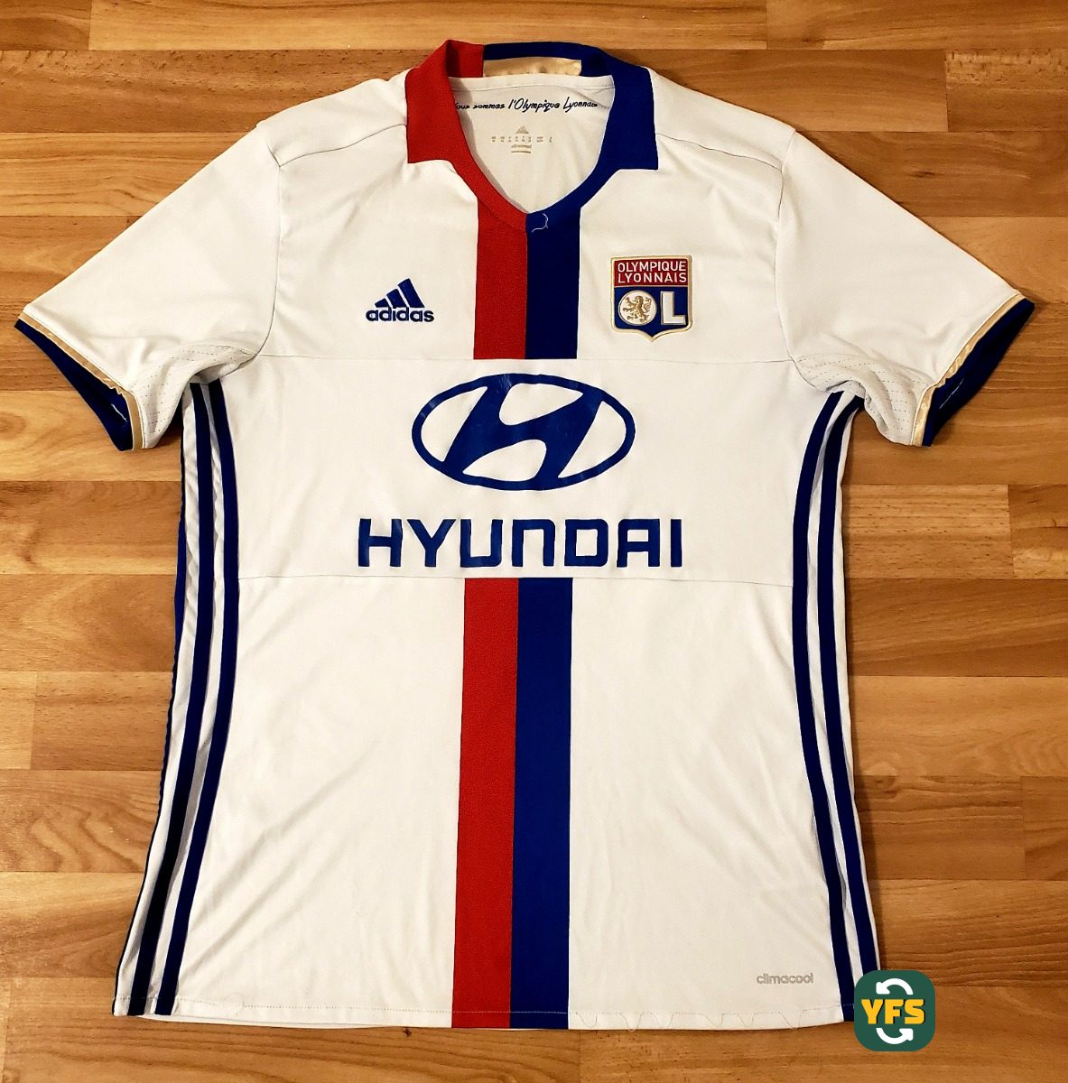 Olympique Lyonnais 2016-2017 Home Store Version Adidas - YourFootballShirt - Photo 1