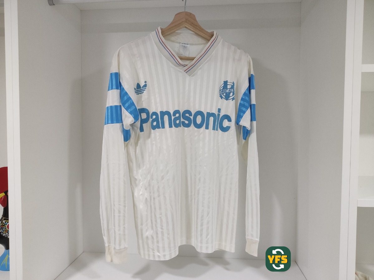 Olympique Marseille 1989-1990 Home Store Version Adidas - YourFootballShirt - Photo 1