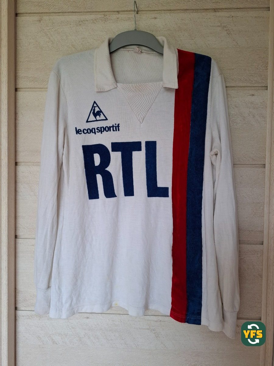 PSG 1981-1982 Away Match Worn Le Coq Sportif - YourFootballShirt - Photo 1