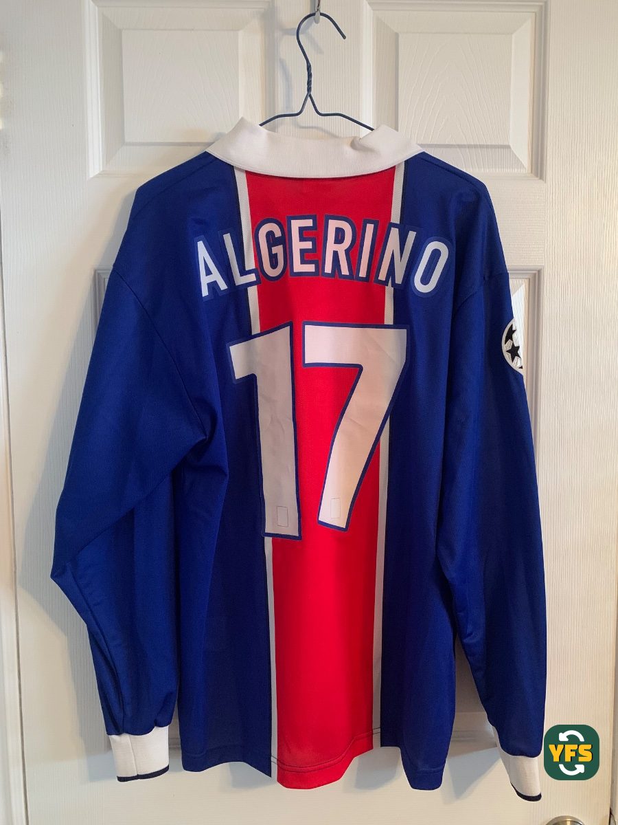PSG 1997-1998 Home Match Worn Nike Algérino - YourFootballShirt - Photo 1