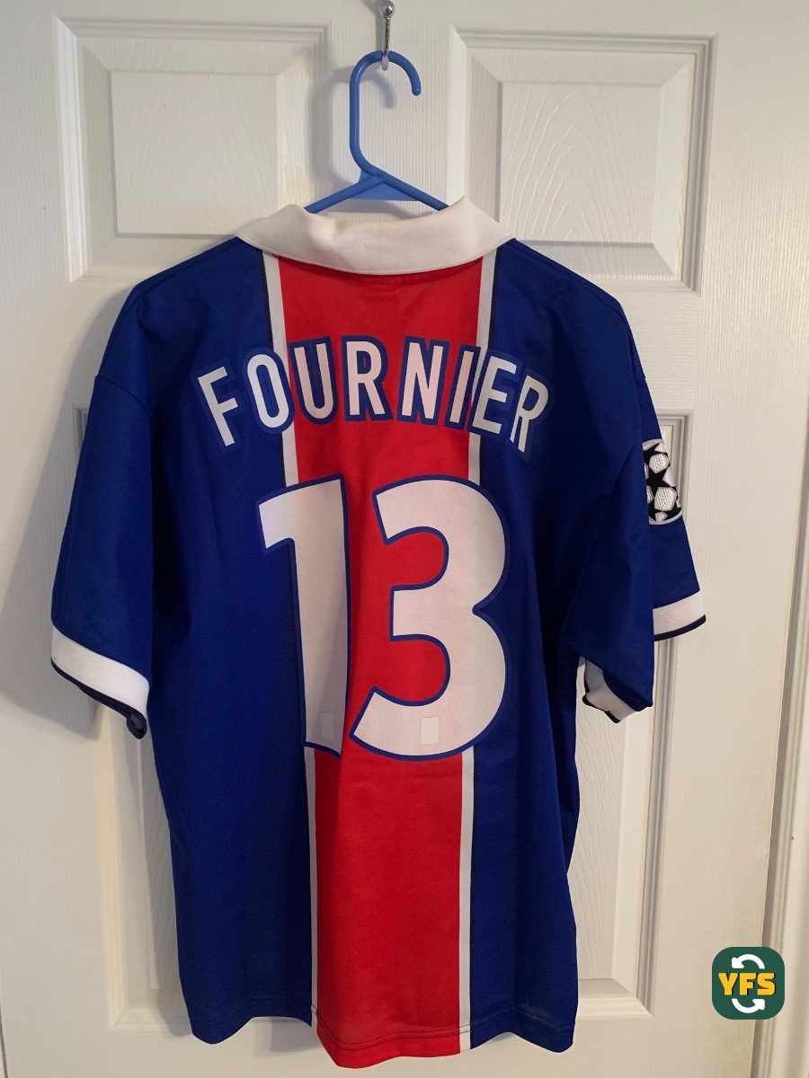 PSG 1997-1998 Home Match Worn Nike Fournier - YourFootballShirt - Photo 1