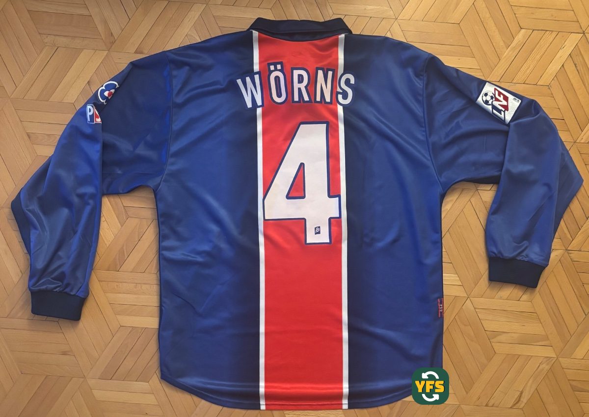 PSG 1998-1999 Home Match Worn Nike Christian Wörns - YourFootballShirt - Photo 1