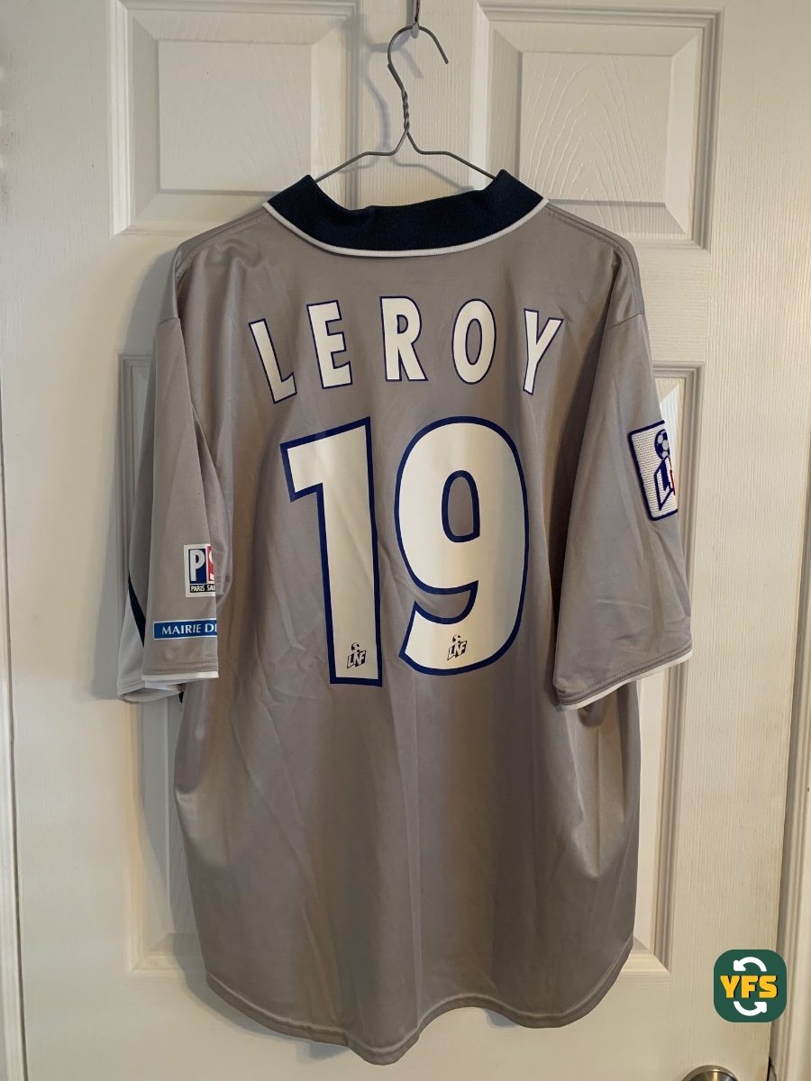 PSG 2000-2001 Away Match Worn Nike LEROY - YourFootballShirt - Photo 1