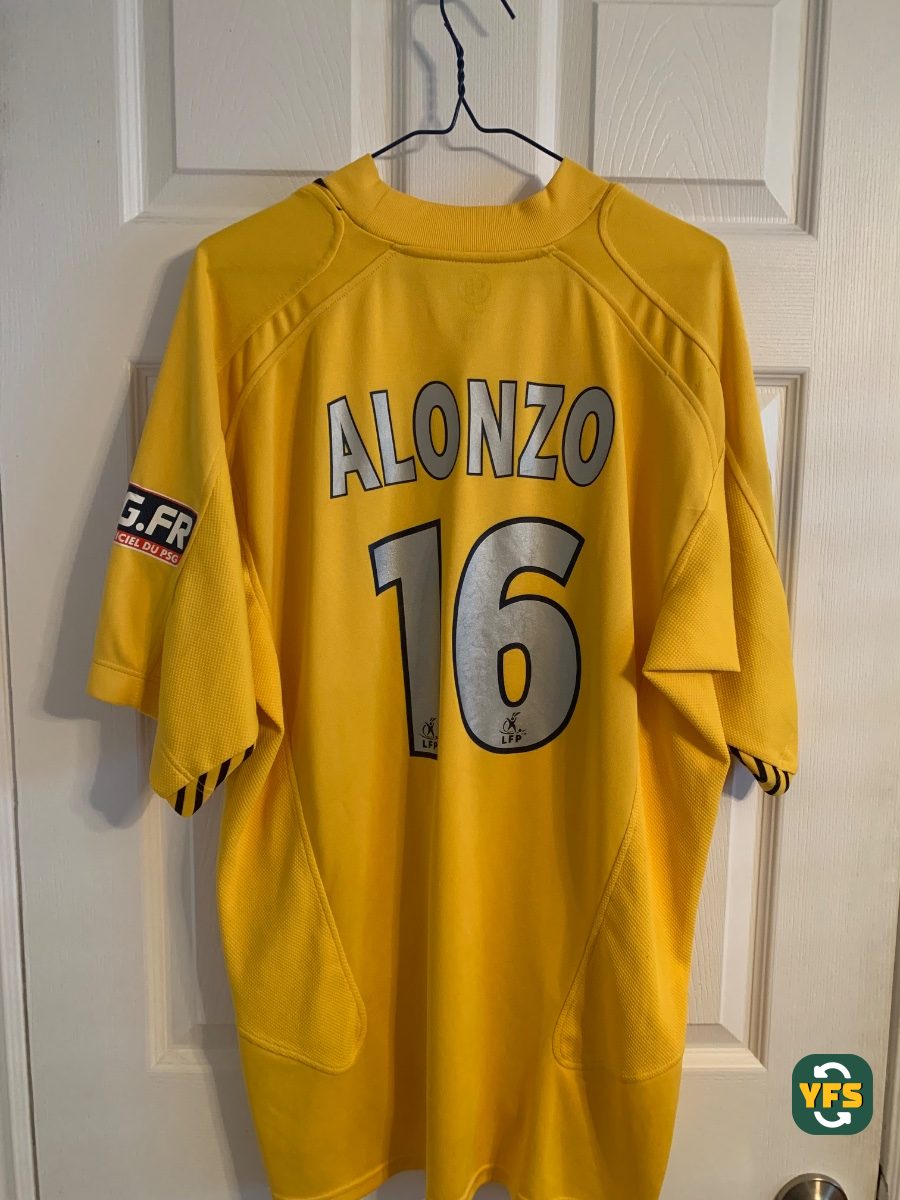 PSG 2005-2006 Goalkeeper Issued Nike ALONZO - YourFootballShirt - Photo 1