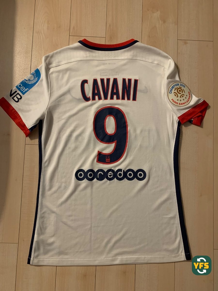 PSG 2015-2016 Away Issued Nike Cavani - YourFootballShirt - Photo 1