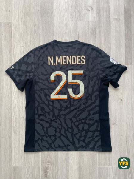 PSG 2023-2024 Third N. Mendes #25