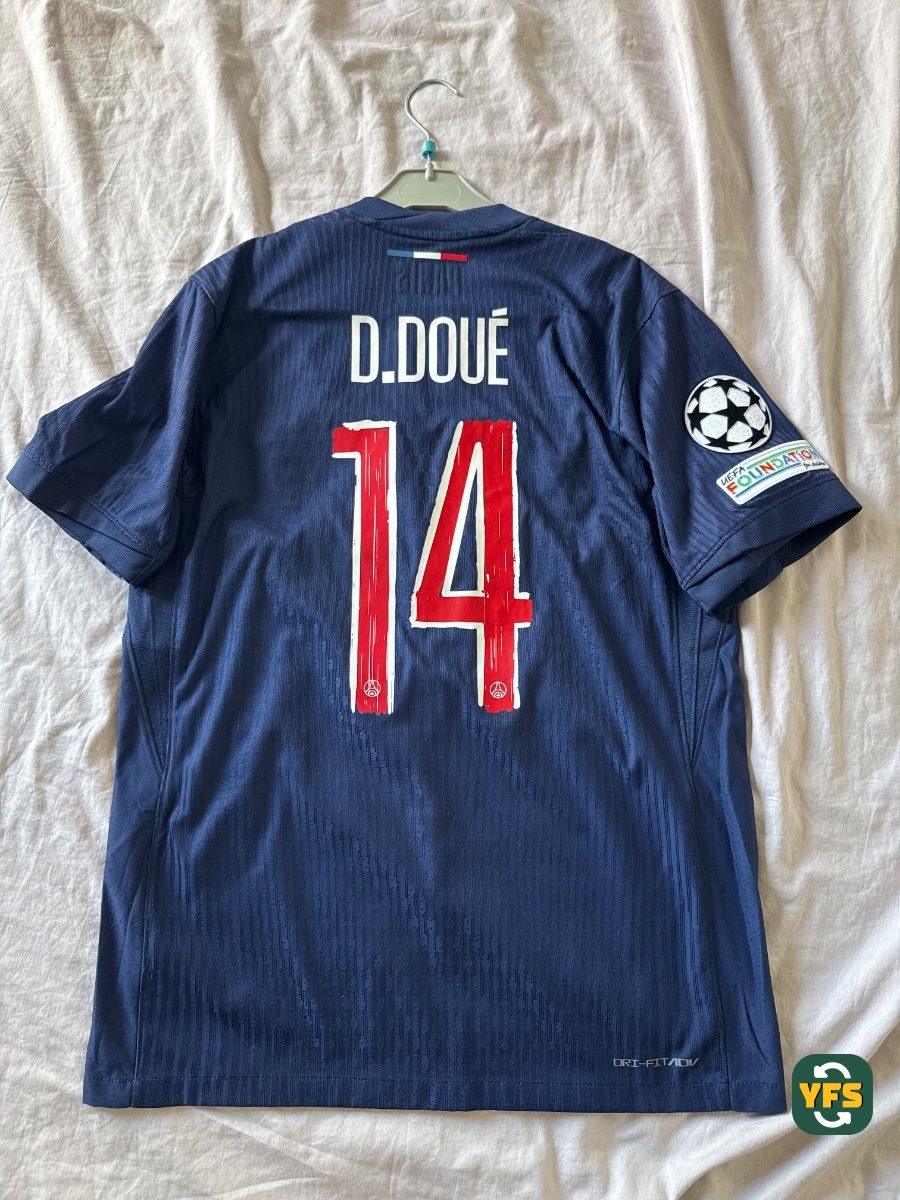 PSG 2024-2025 Home Pro Version Nike Doué - YourFootballShirt - Photo 1