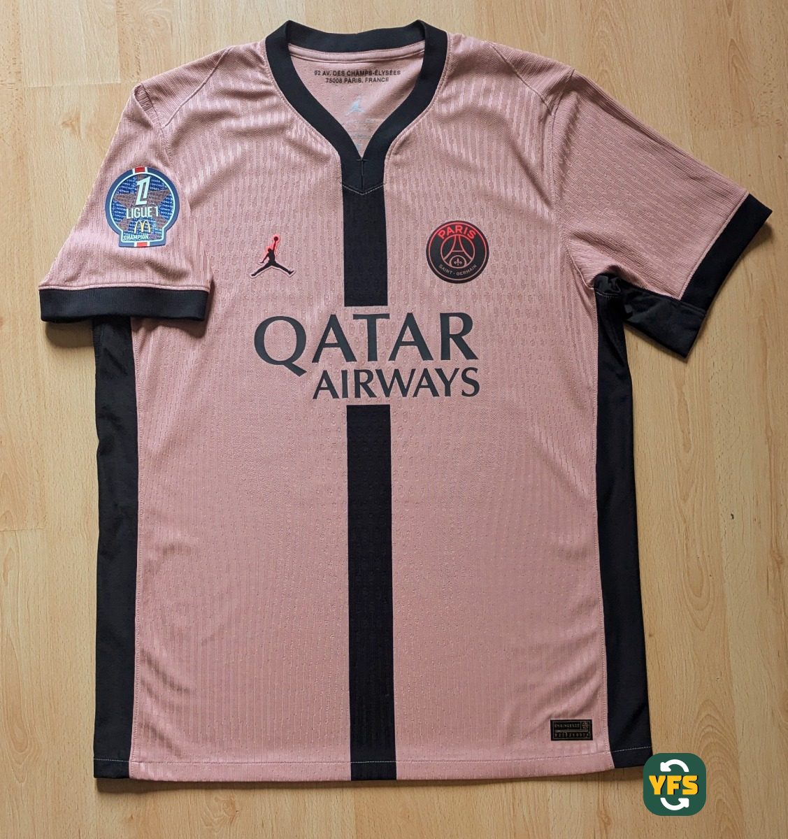 PSG 2024-2025 Third Pro Version Jordan KVARATSKHELIA - YourFootballShirt - Photo 1