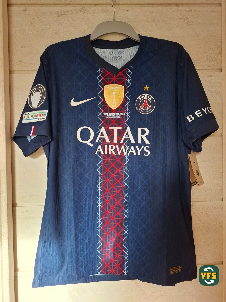PSG 2025-2026 Home Pro Version Nike KVARATSKHELIA - YourFootballShirt - Photo 1