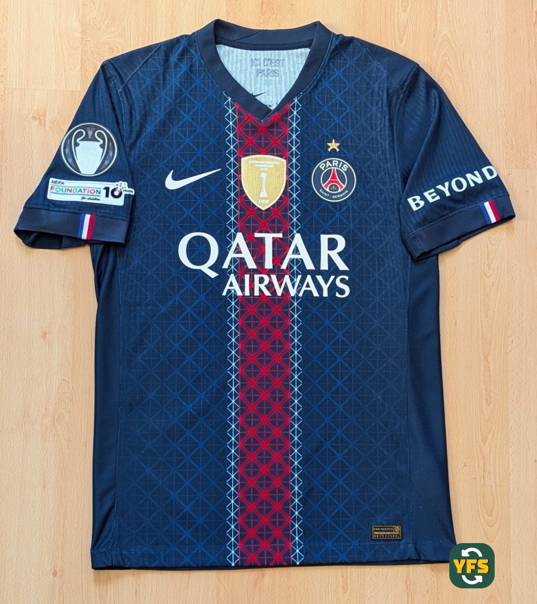 PSG 2025-2026 Home Pro Version Nike D. Doué - YourFootballShirt - Photo 1
