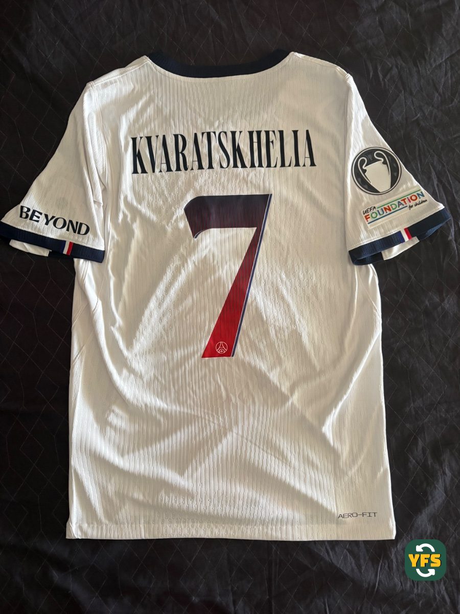 PSG 2026-2027 Away Pro Version Nike KVARATSKHELIA - YourFootballShirt - Photo 1