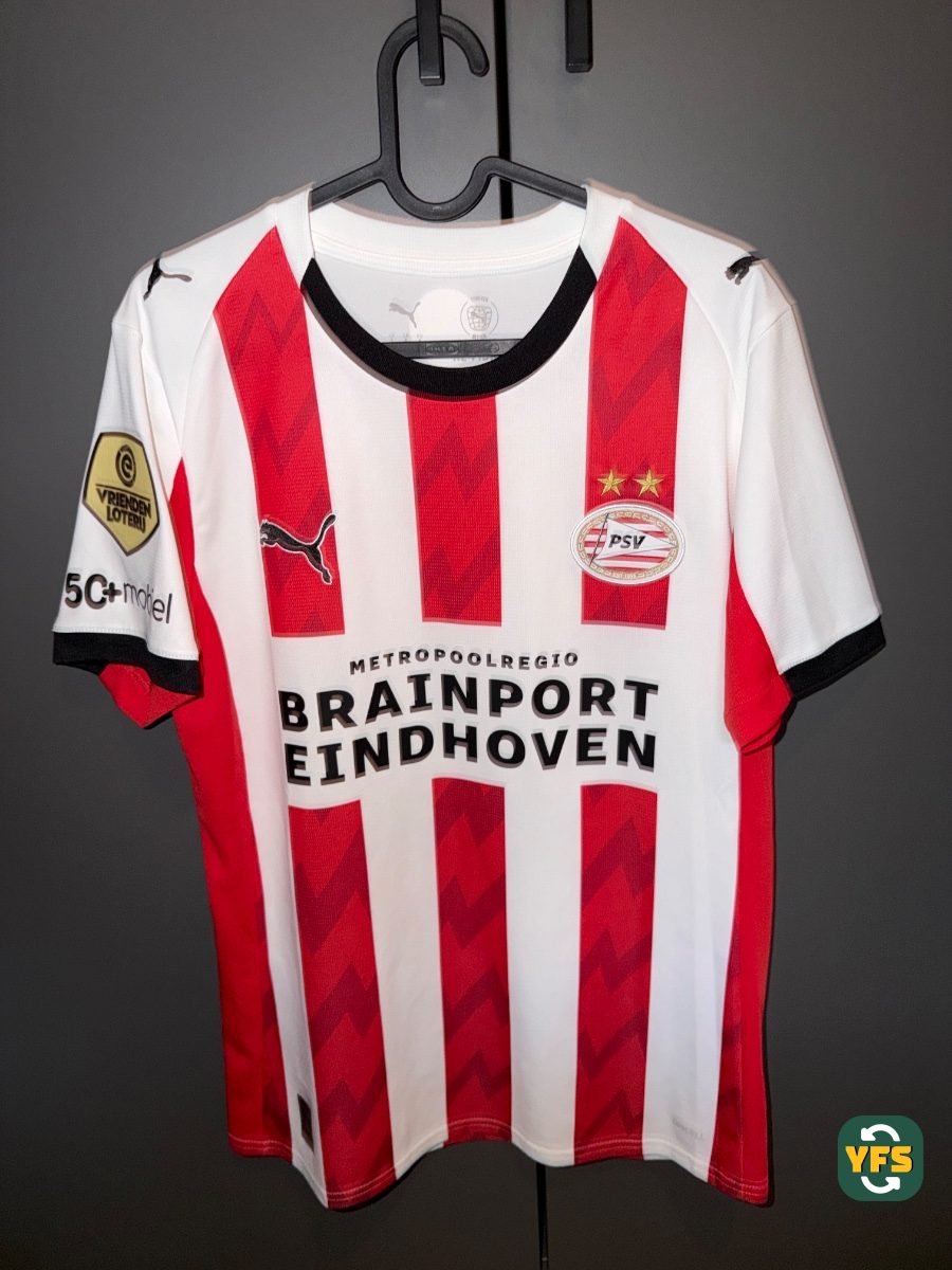 PSV Eindhoven 2025-2026 Home Store Version Puma Mauro Jr. - YourFootballShirt - Photo 1