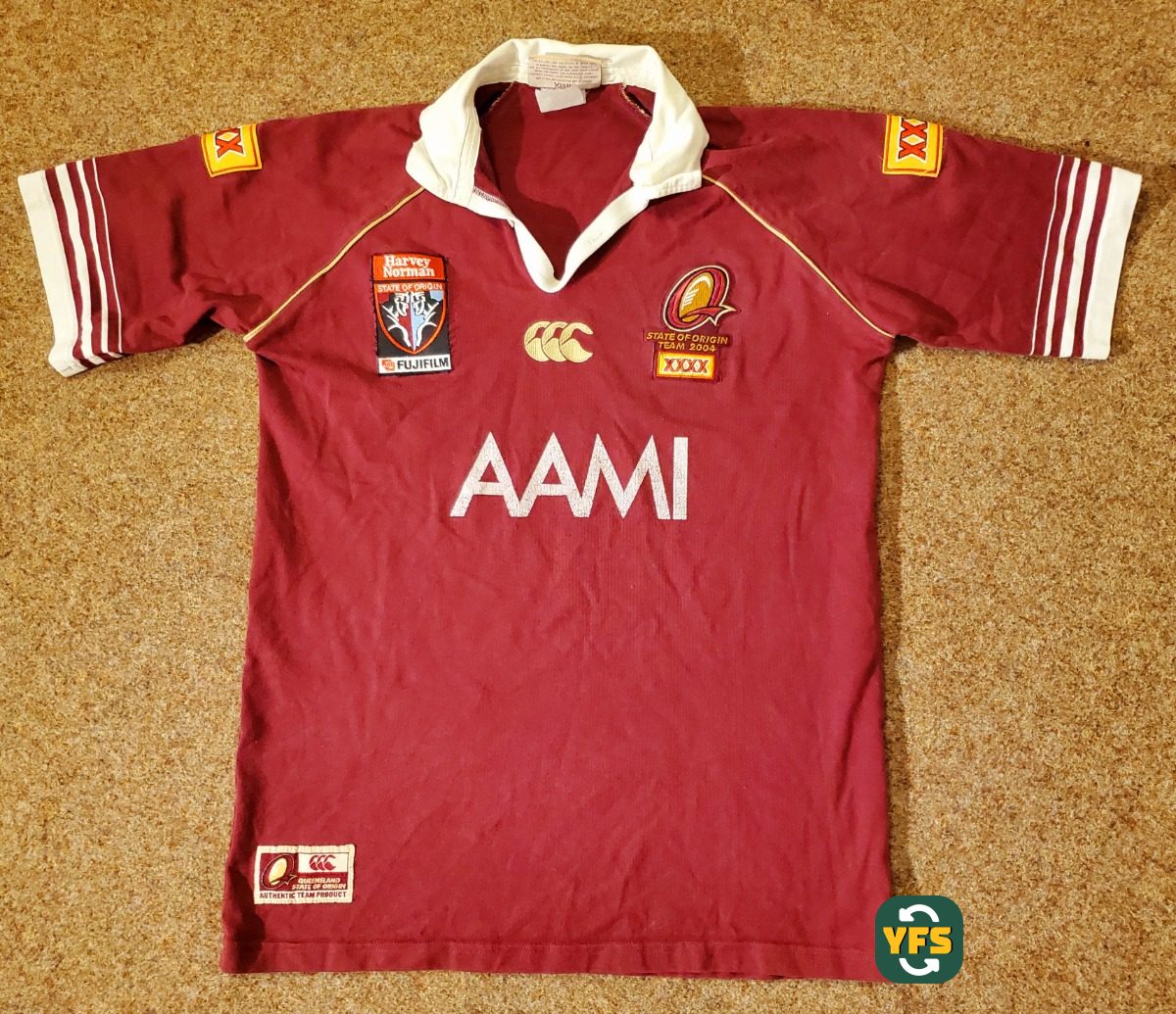 Queensland State of Origin 2004-2005 Home Store Version Canterbury - YourFootballShirt - Photo 1