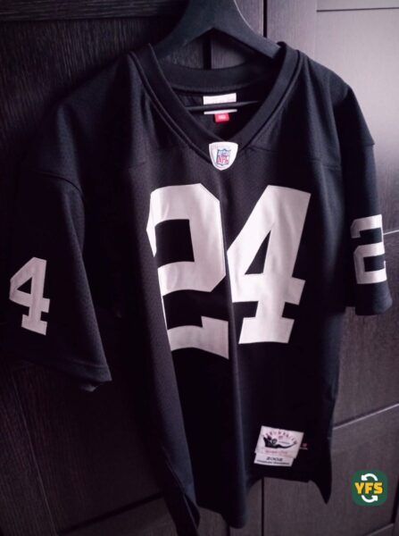 Raiders 2001-2002 Home Woodson #24