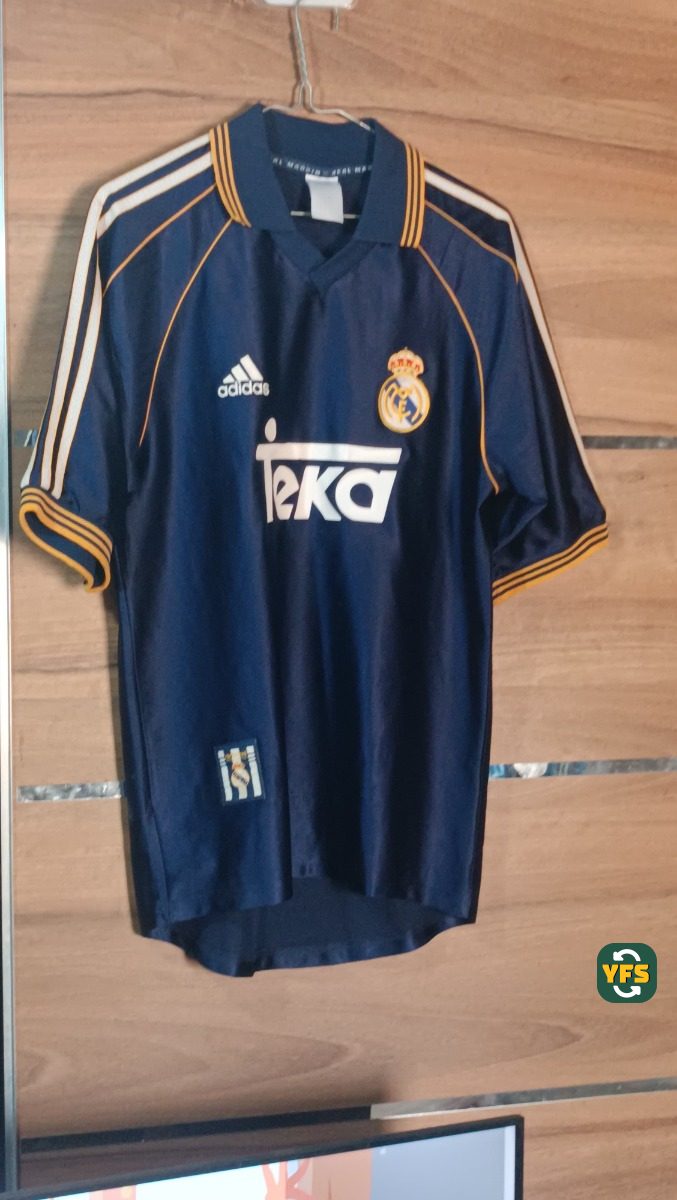 Réal Madrid 1999-2000 Away Store Version Adidas original - YourFootballShirt - Photo 1